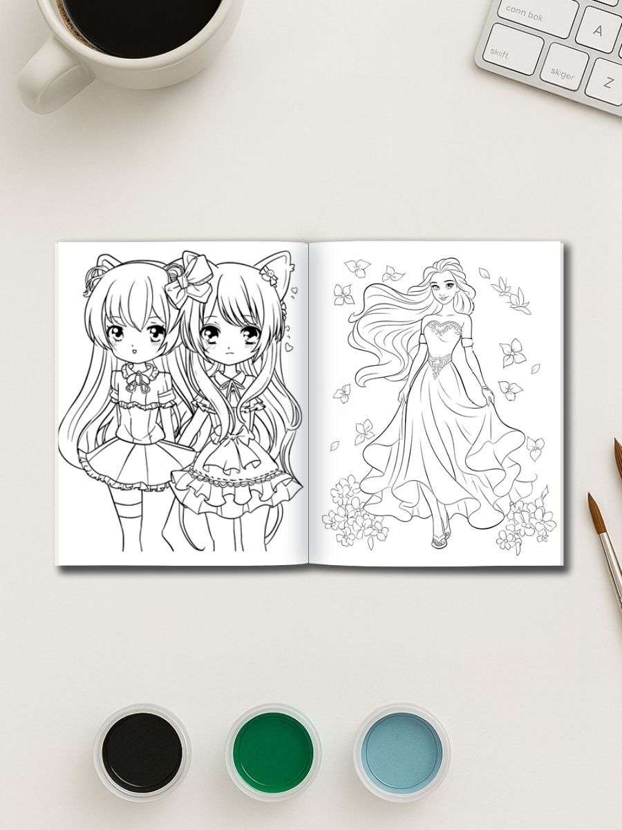 Princess Power – 500 Girls & Teens Coloring Pages - Image 2