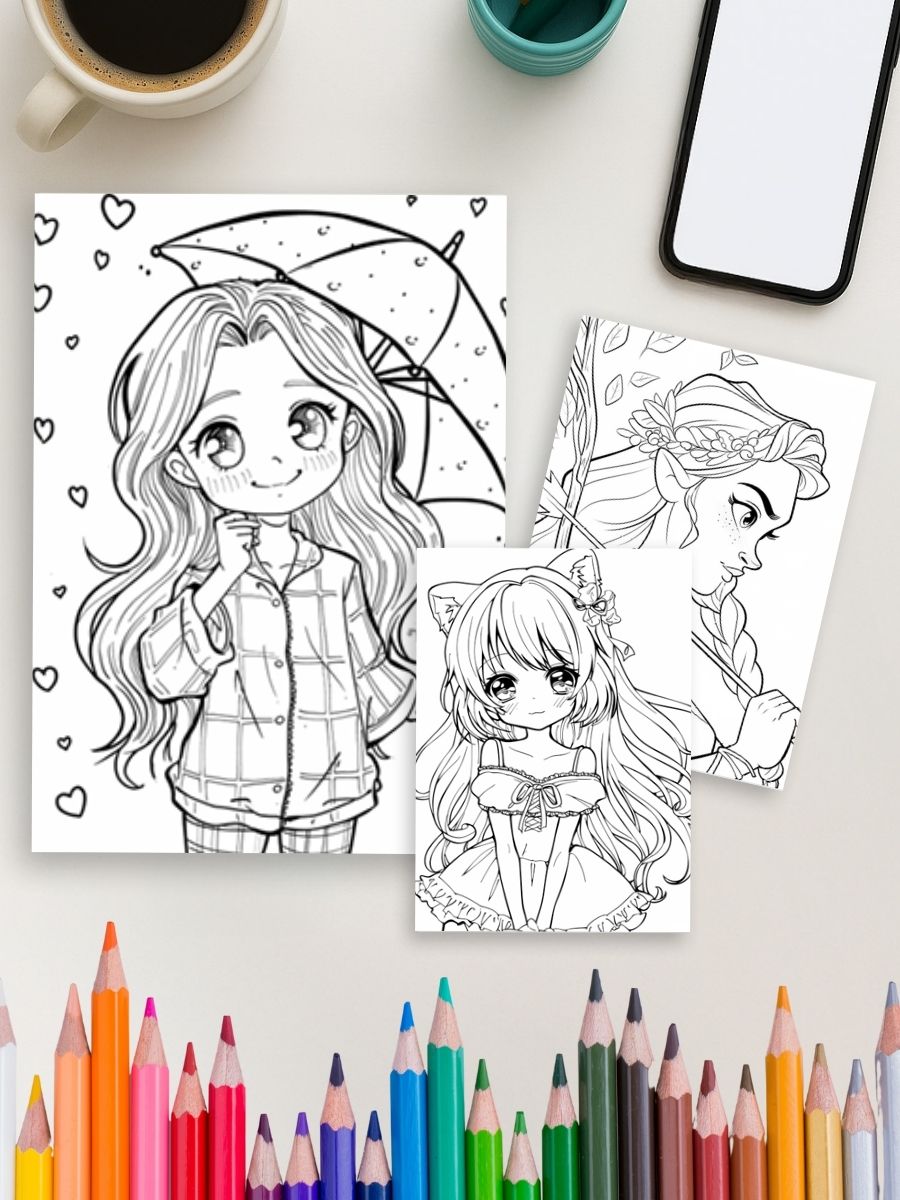 Princess Power – 500 Girls & Teens Coloring Pages - Image 3