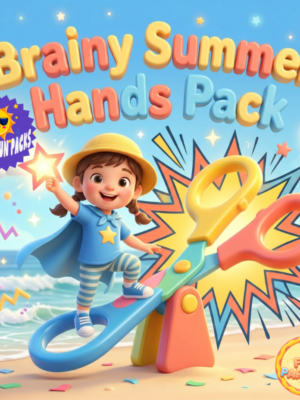 Brainy Summer Hands Pack سلسلة التعلم المبكر للغة الإنجليزية