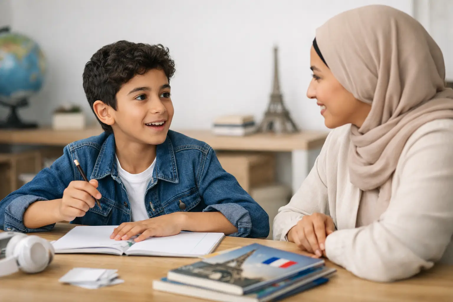 كيف أحسن التعبير عند ابني في اللغة الفرنسية؟