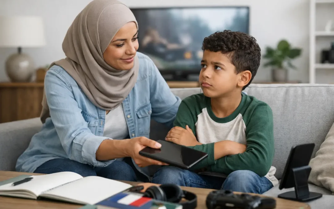 كيفية تنظيم وقت الشاشات للأبناء دون صراع يومي